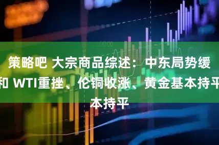 策略吧 大宗商品综述：中东局势缓和 WTI重挫、伦铜收涨、黄金基本持平